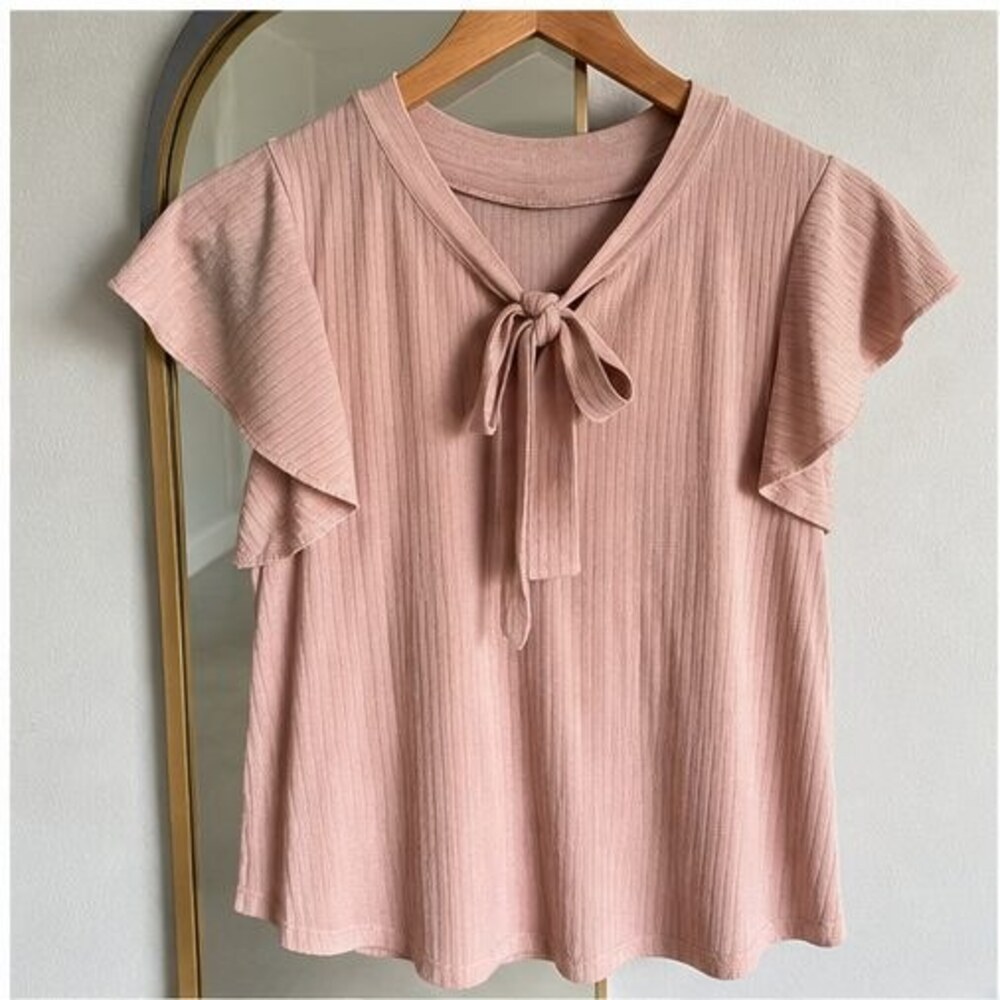 Blush Peplum Top